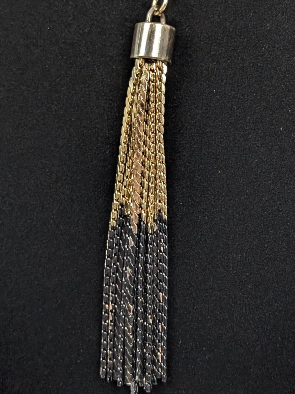 CC Skye Belcher Chain Darkened Tassel Necklace - Picture 3 of 6